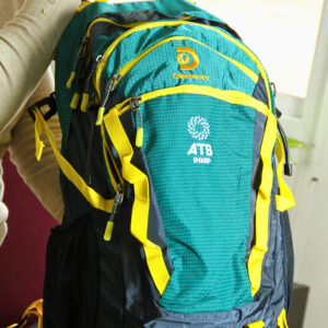Mochila camping Discovery - Celeste y Amarillo - Imagen 5