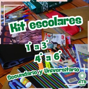 Kit escolar | 1° a 3° | 4° a 6° | Secundario | Universitario