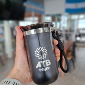 Vaso térmico con tapa y correa | 350 ml